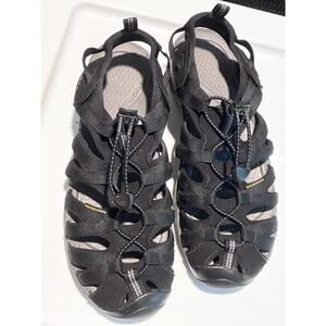 Keen Womens Whisper Closed Toe Sandals Black Hiking Outdoor Sz 10